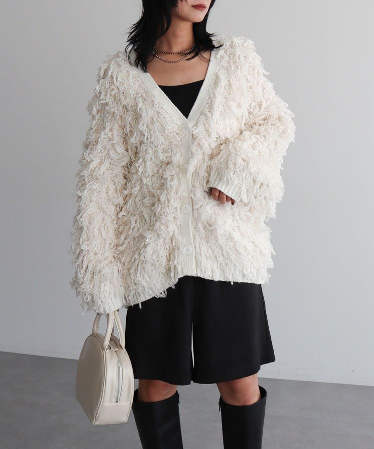 AnriettMusee「フリンジニットカーディガン」|カーディガン|