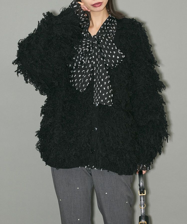 AnriettMusee「フリンジニットカーディガン」|カーディガン|