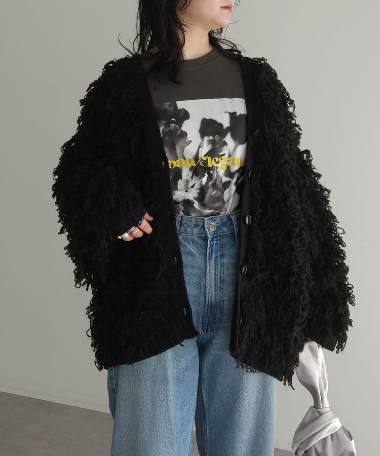 AnriettMusee「フリンジニットカーディガン」|カーディガン|