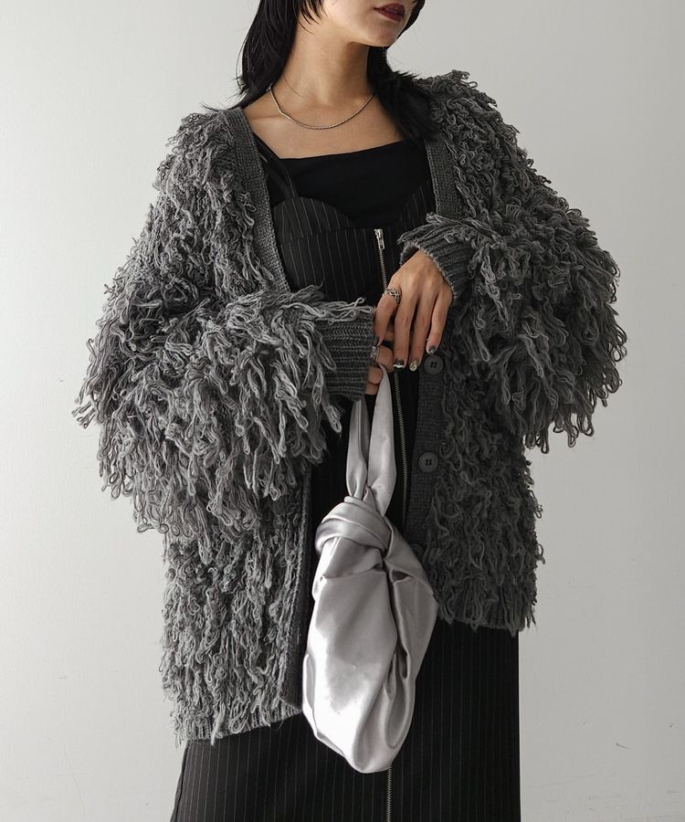 AnriettMusee「フリンジニットカーディガン」|カーディガン|