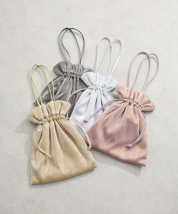 armonia「andmikka. メタリックプリーツトートバック」|トートバッグ|