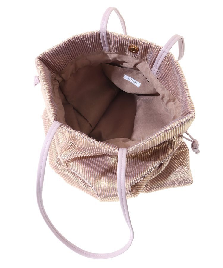 armonia「andmikka. メタリックプリーツトートバック」|トートバッグ|