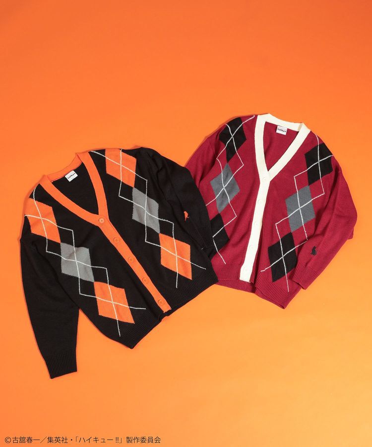 Green Parks「ハイキュー!! アーガイルカーディガン」|カーディガン|