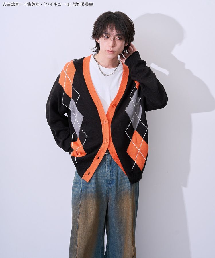 Green Parks「ハイキュー!! アーガイルカーディガン」|カーディガン|