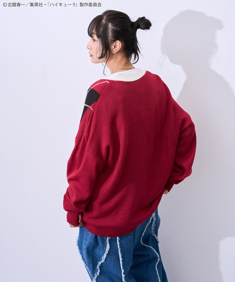 Green Parks「ハイキュー!! アーガイルカーディガン」|カーディガン|