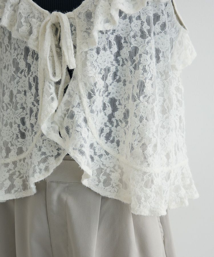 AnriettMusee「レースフリルキャミビスチェ」|キャミソール|