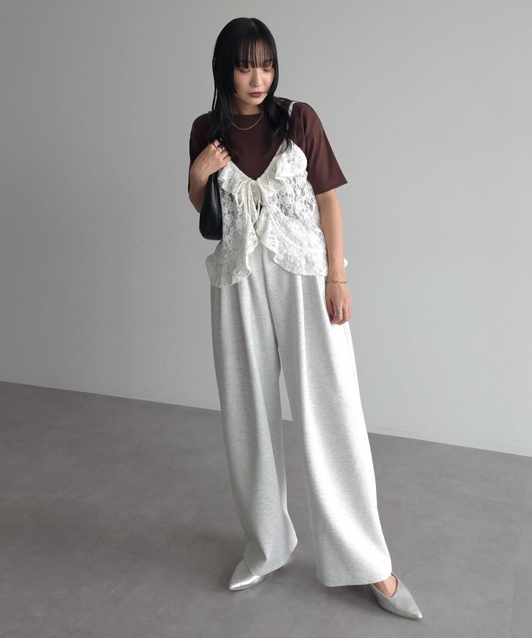 AnriettMusee「レースフリルキャミビスチェ」|キャミソール|