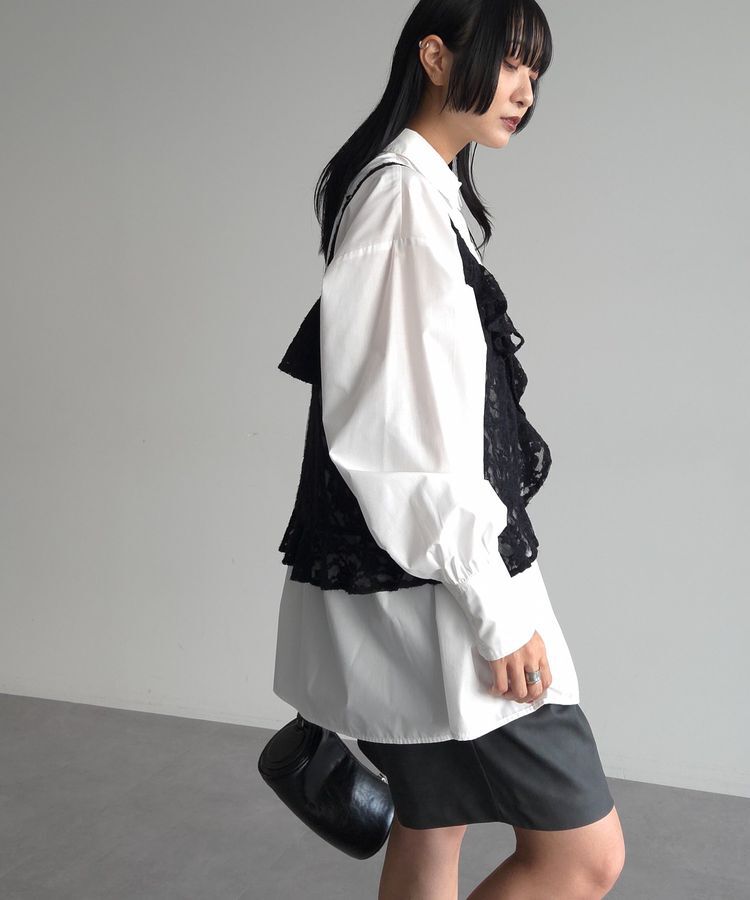 AnriettMusee「レースフリルキャミビスチェ」|キャミソール|