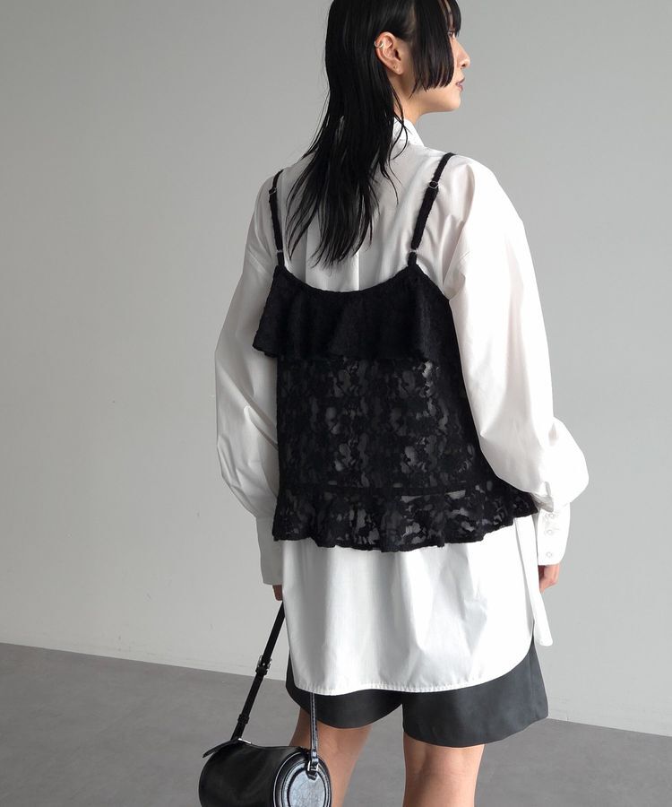 AnriettMusee「レースフリルキャミビスチェ」|キャミソール|