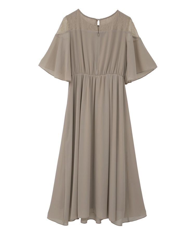 YECCA VECCA「レース切替シフォンドレス」|ワンピース|