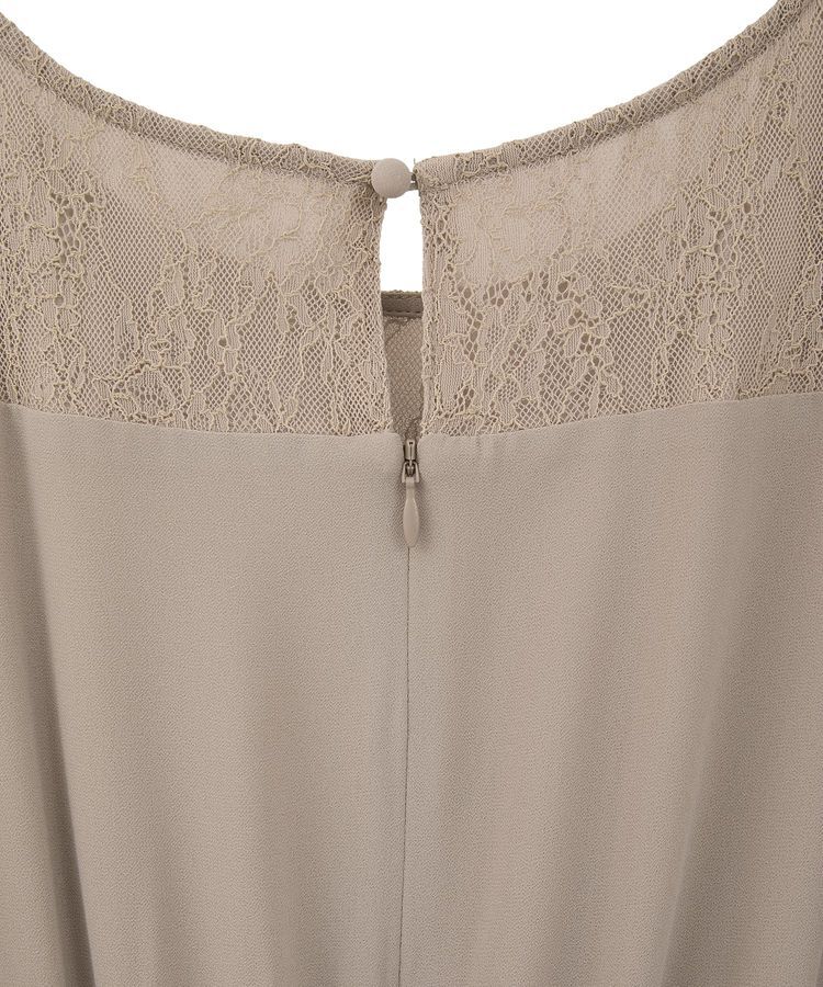 YECCA VECCA「レース切替シフォンドレス」|ワンピース|