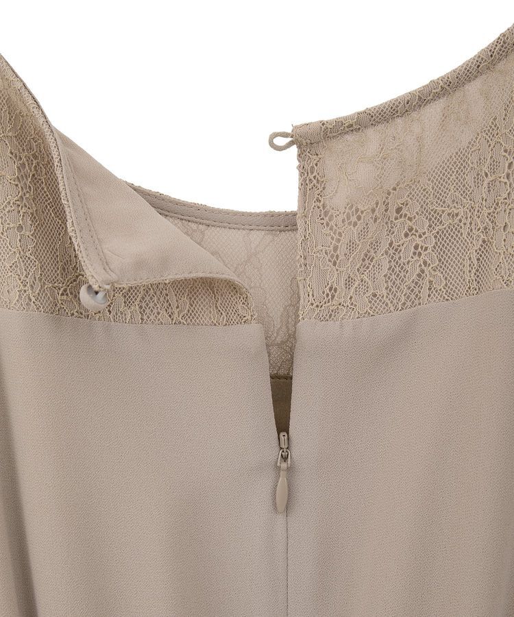 YECCA VECCA「レース切替シフォンドレス」|ワンピース|