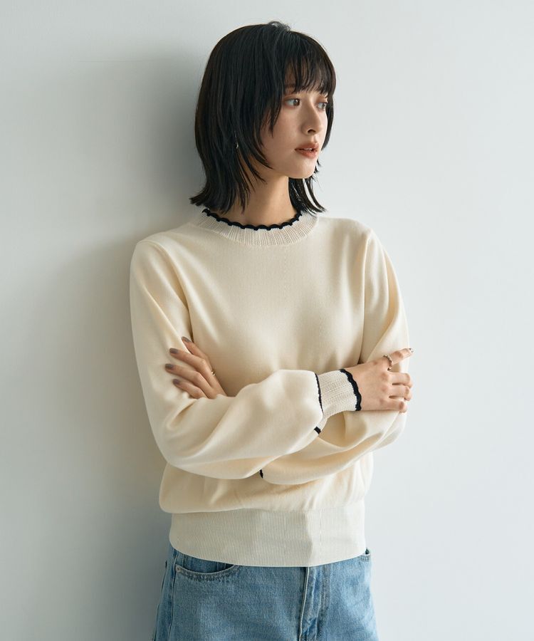 YECCA VECCA「スカラップニット」|ニット・セーター|