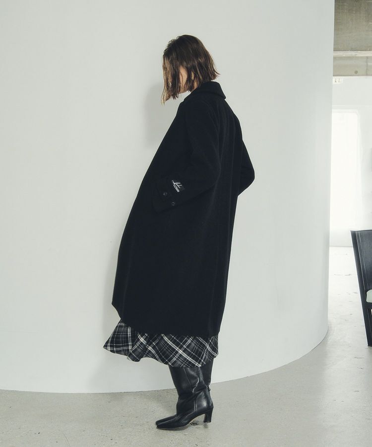 YECCA VECCA「チェック柄アシメデザインスカート」|フレア|