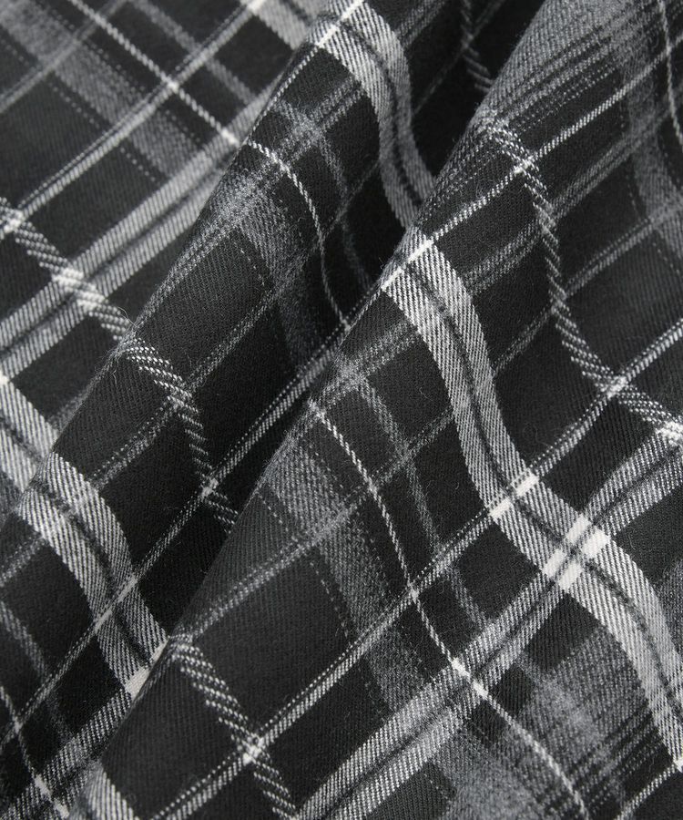 YECCA VECCA「チェック柄アシメデザインスカート」|フレア|