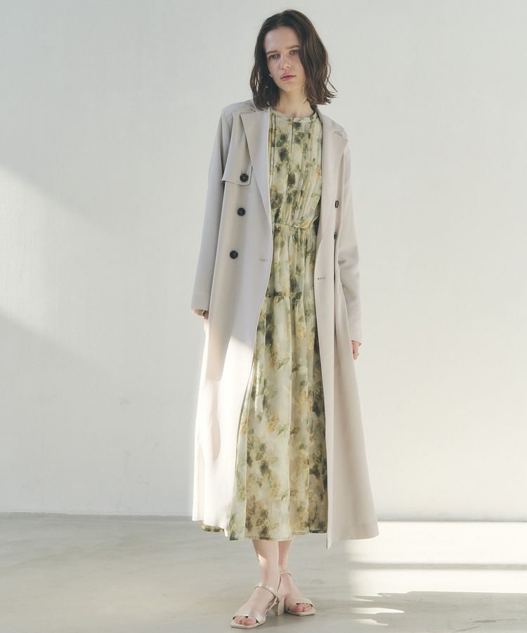 YECCA VECCA「ぼかしフラワー柄ワンピース」|ワンピース|