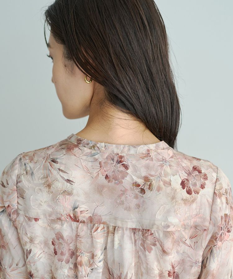 YECCA VECCA「ぼかしフラワー柄ワンピース」|ワンピース|