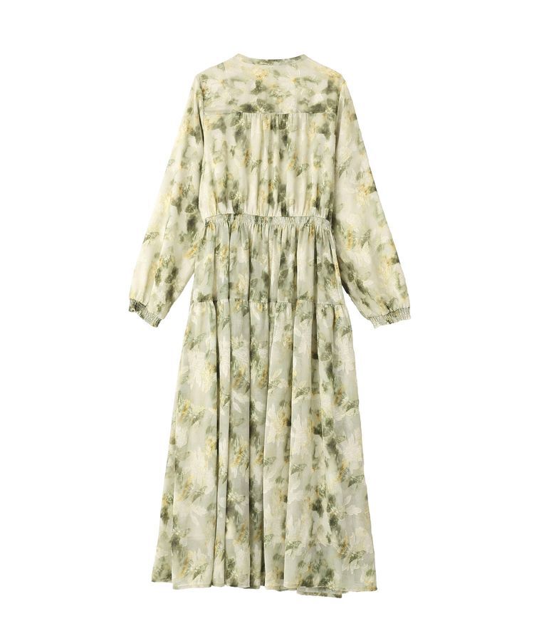 YECCA VECCA「ぼかしフラワー柄ワンピース」|ワンピース|