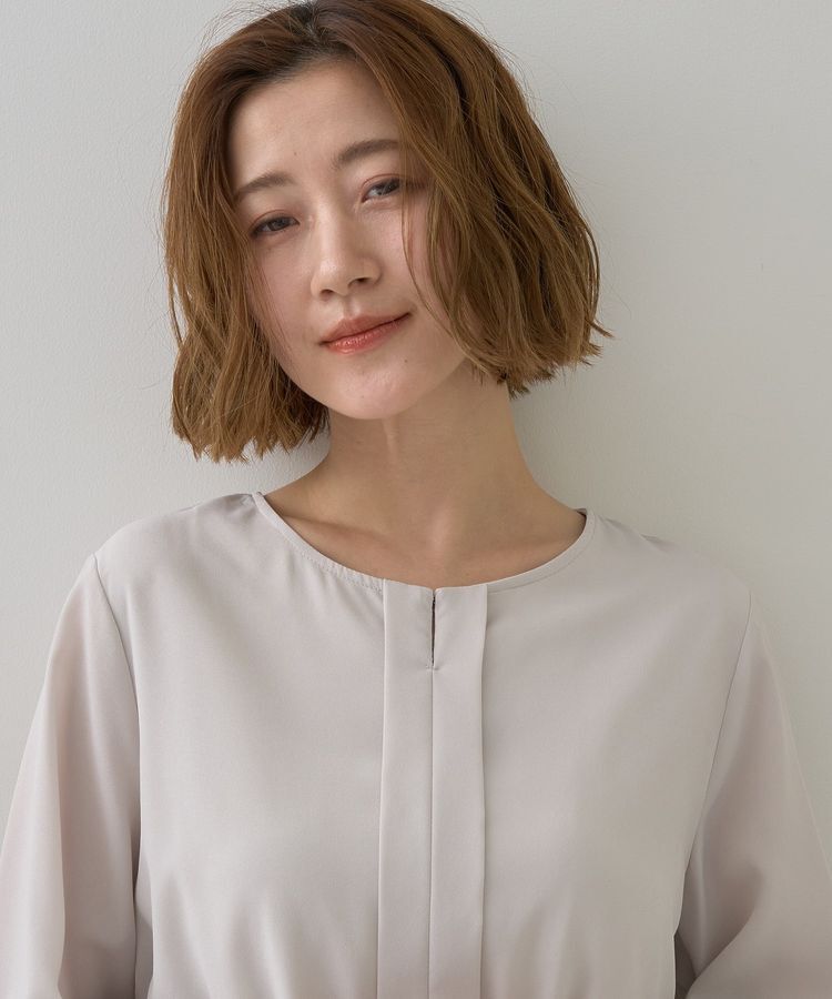 YECCA VECCA「ジョーゼットプリーツワンピース」|ワンピース|