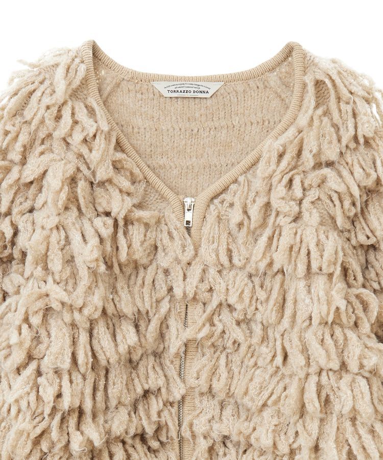 GARAGE OF GOOD CLOTHING「【TORRAZZO DONNA】フリンジニットブルゾン」|ブルゾン・スタジャン|