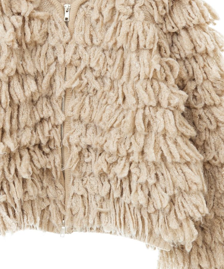 GARAGE OF GOOD CLOTHING「【TORRAZZO DONNA】フリンジニットブルゾン」|ブルゾン・スタジャン|