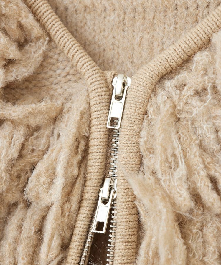 GARAGE OF GOOD CLOTHING「【TORRAZZO DONNA】フリンジニットブルゾン」|ブルゾン・スタジャン|