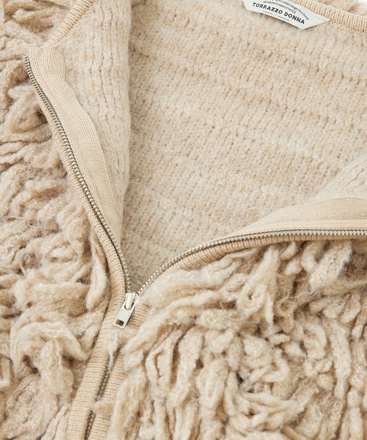 GARAGE OF GOOD CLOTHING「【TORRAZZO DONNA】フリンジニットブルゾン」|ブルゾン・スタジャン|