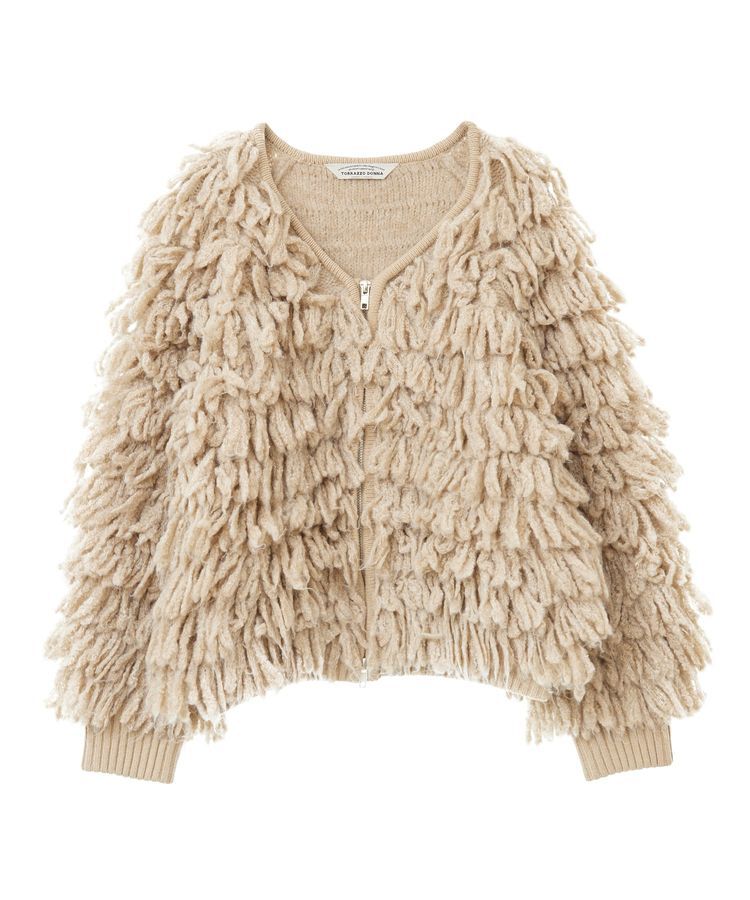 GARAGE OF GOOD CLOTHING「【TORRAZZO DONNA】フリンジニットブルゾン」|ブルゾン・スタジャン|