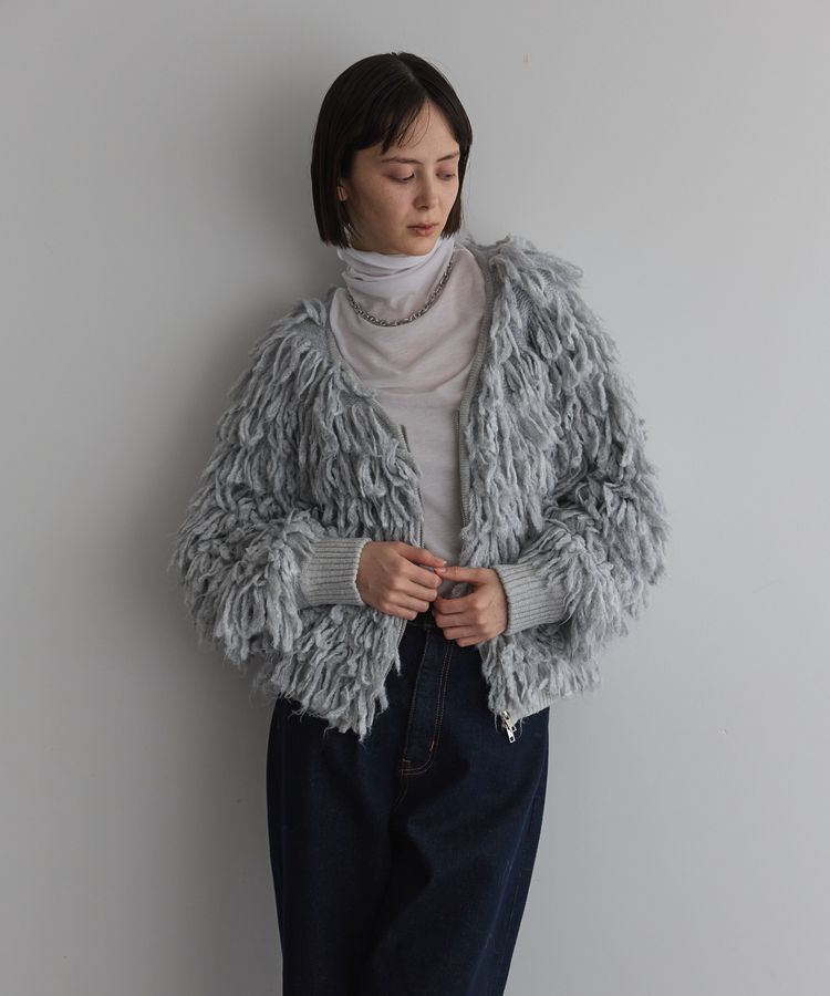 GARAGE OF GOOD CLOTHING「【TORRAZZO DONNA】フリンジニットブルゾン」|ブルゾン・スタジャン|