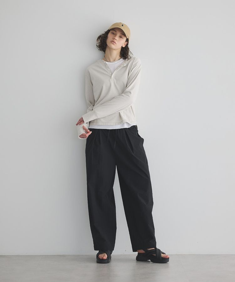 GARAGE OF GOOD CLOTHING「【日本製】ヘンプジャージーヘンリーネックプルオーバー」|Tシャツ・カットソー|