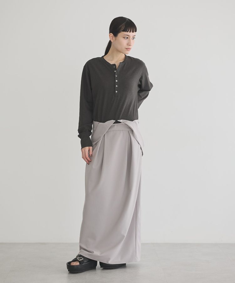 GARAGE OF GOOD CLOTHING「【日本製】ヘンプジャージーヘンリーネックプルオーバー」|Tシャツ・カットソー|