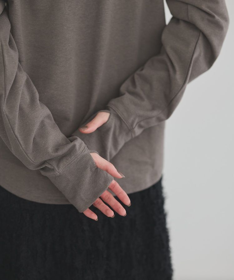 GARAGE OF GOOD CLOTHING「【日本製】ヘンプジャージーヘンリーネックプルオーバー」|Tシャツ・カットソー|