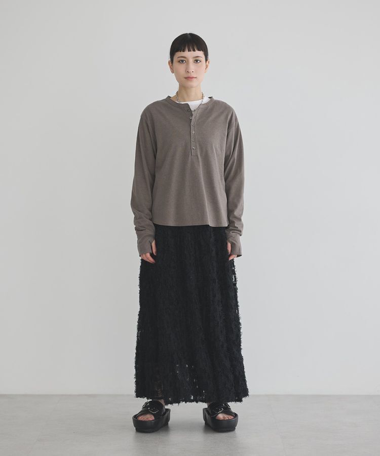 GARAGE OF GOOD CLOTHING「【日本製】ヘンプジャージーヘンリーネックプルオーバー」|Tシャツ・カットソー|