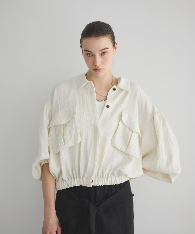 GARAGE OF GOOD CLOTHING「フラップポケット付きギャザーブルゾン」|ブルゾン・スタジャン|