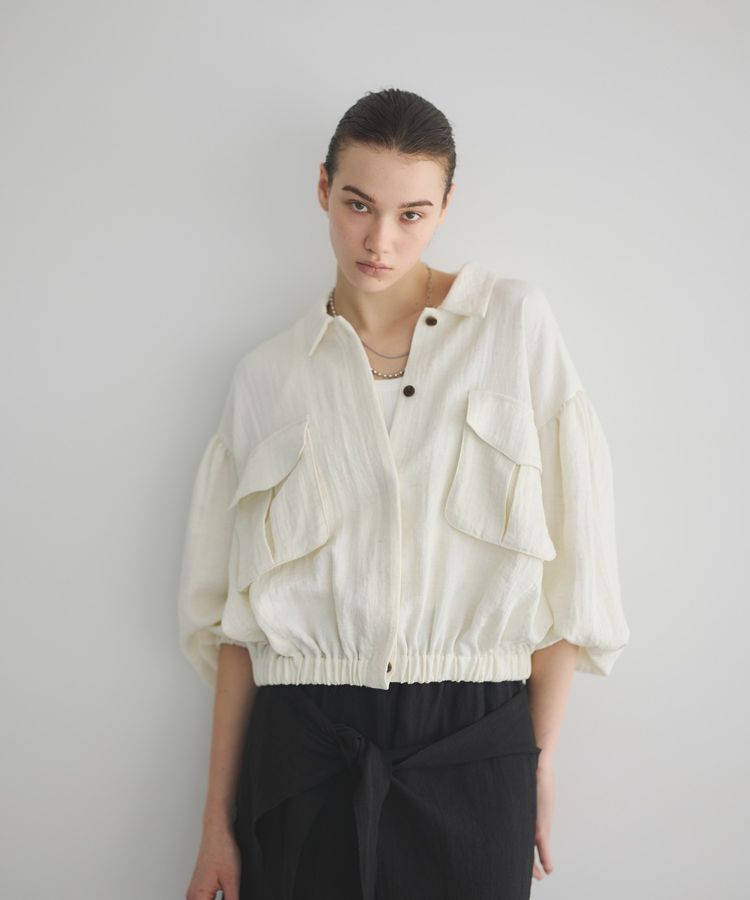 GARAGE OF GOOD CLOTHING「フラップポケット付きギャザーブルゾン」|ブルゾン・スタジャン|