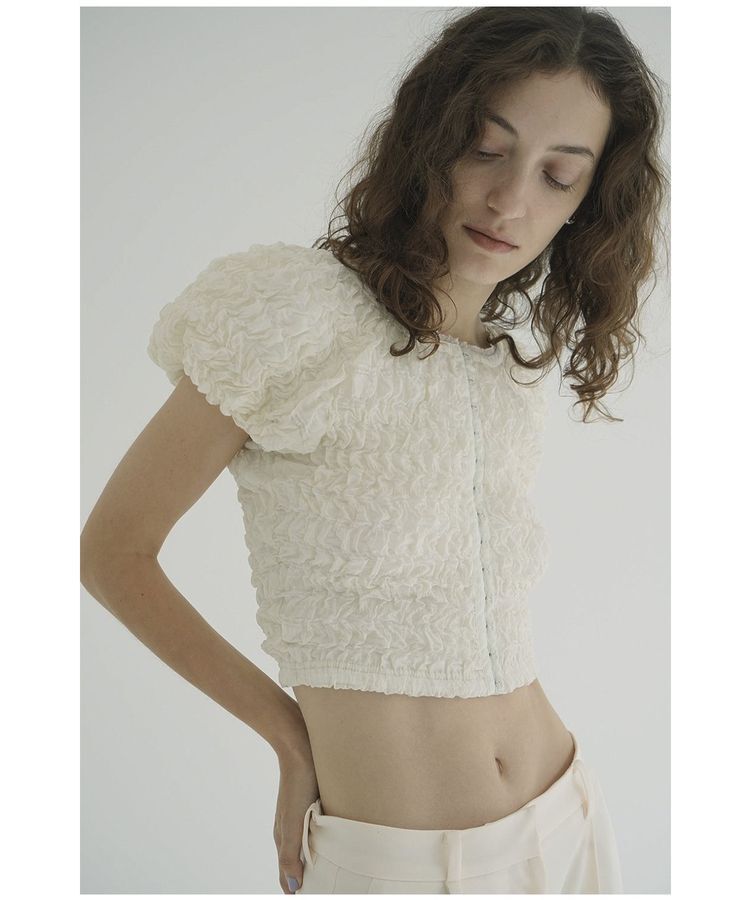 GARAGE OF GOOD CLOTHING「【CLANE】SHIRRING PUFF TOPS」|シャツ・ブラウス|