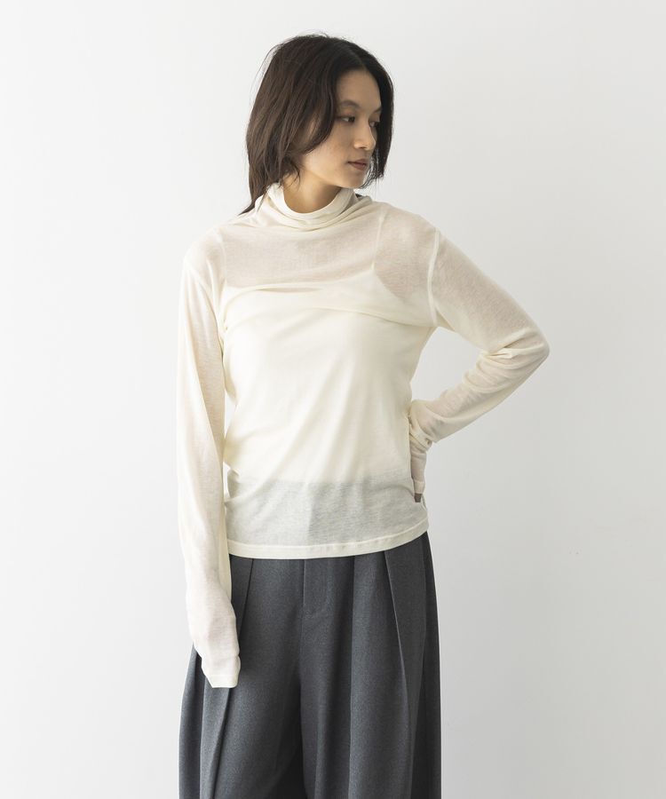 GARAGE OF GOOD CLOTHING「ウール混シアーハイネックプルオーバー」|Tシャツ・カットソー|