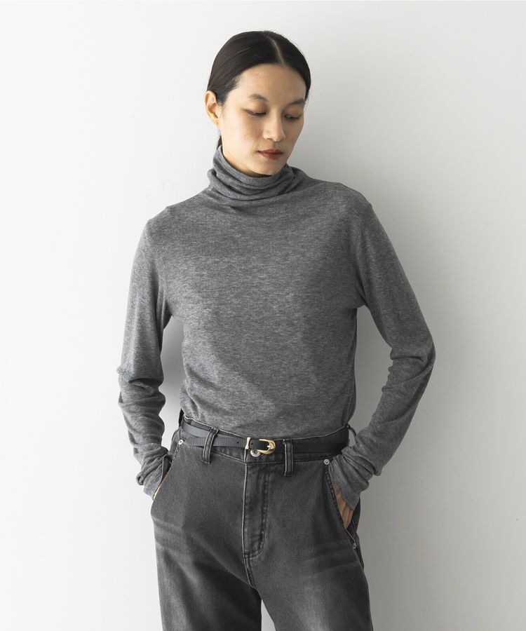 GARAGE OF GOOD CLOTHING「ウール混シアーハイネックプルオーバー」|Tシャツ・カットソー|Gray Mixture