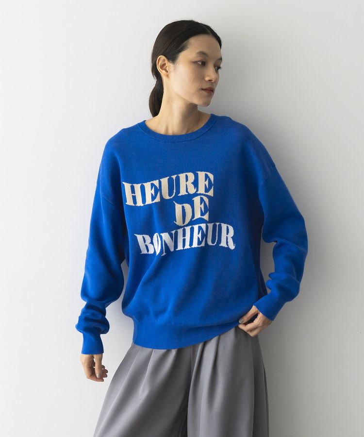 GARAGE OF GOOD CLOTHING「ジャガードロゴニットプルオーバー」|ニット・セーター|Blue