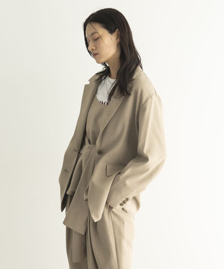 GARAGE OF GOOD CLOTHING「【日本製】無地オーバーサイズシングル前ジャケット」|テーラードジャケット|
