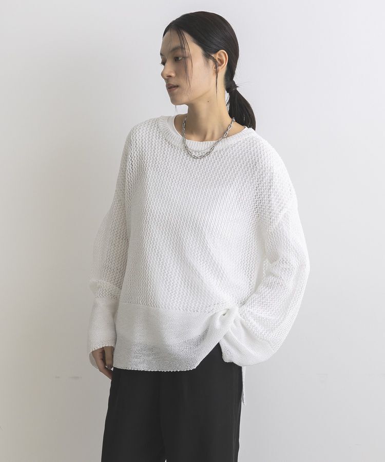 GARAGE OF GOOD CLOTHING「ストローヤーンメッシュプルオーバー」|ニット・セーター|