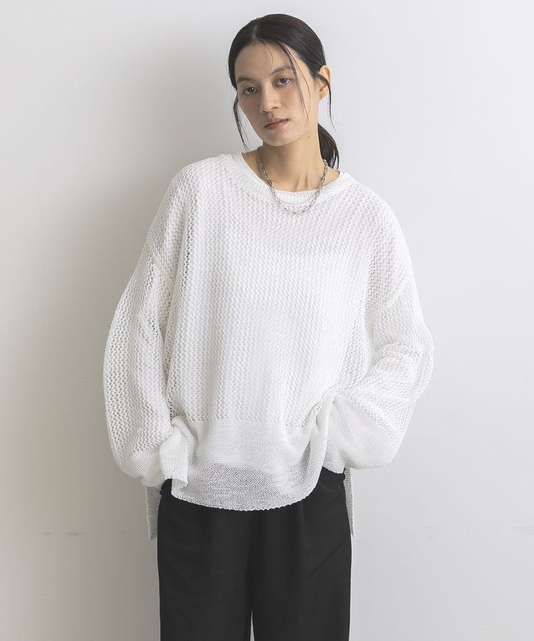 GARAGE OF GOOD CLOTHING「ストローヤーンメッシュプルオーバー」|ニット・セーター|