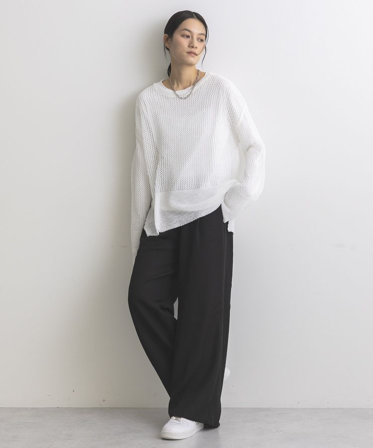 GARAGE OF GOOD CLOTHING「ストローヤーンメッシュプルオーバー」|ニット・セーター|