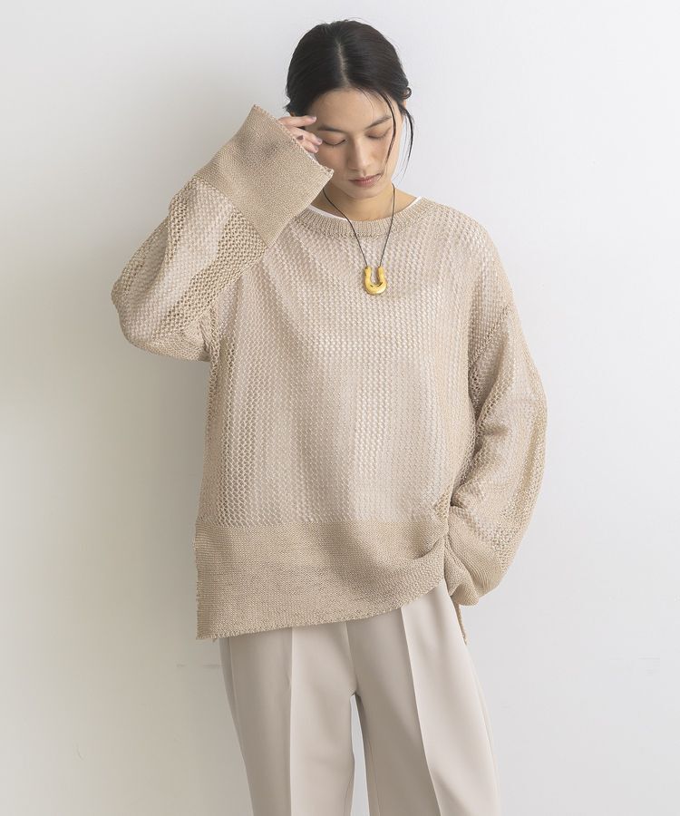 GARAGE OF GOOD CLOTHING「ストローヤーンメッシュプルオーバー」|ニット・セーター|