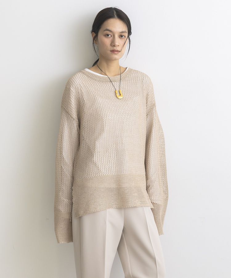 GARAGE OF GOOD CLOTHING「ストローヤーンメッシュプルオーバー」|ニット・セーター|