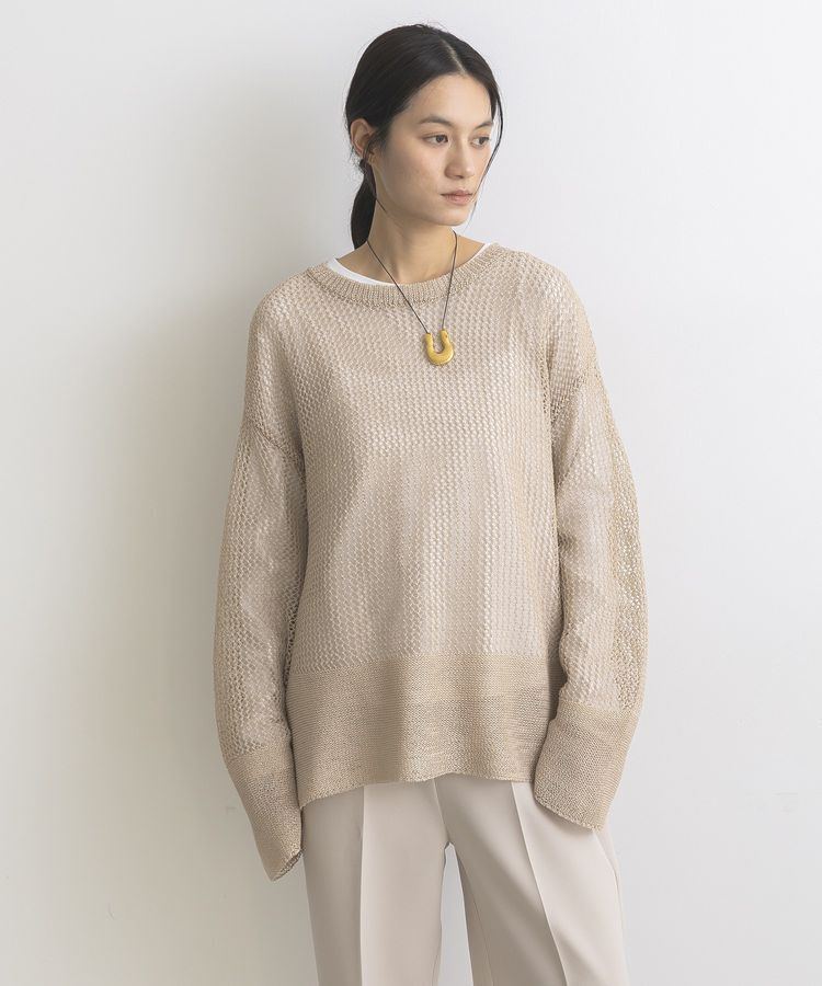 GARAGE OF GOOD CLOTHING「ストローヤーンメッシュプルオーバー」|ニット・セーター|