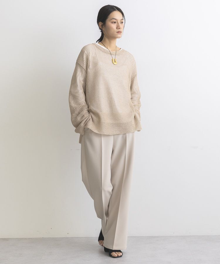 GARAGE OF GOOD CLOTHING「ストローヤーンメッシュプルオーバー」|ニット・セーター|