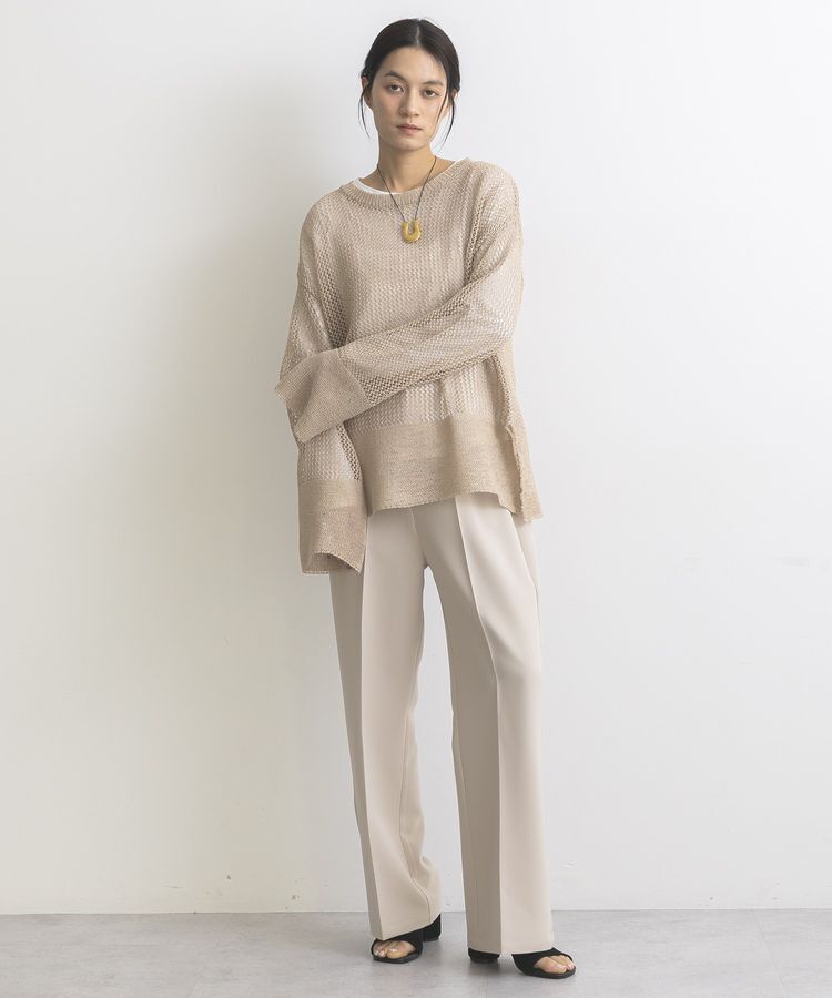 GARAGE OF GOOD CLOTHING「ストローヤーンメッシュプルオーバー」|ニット・セーター|