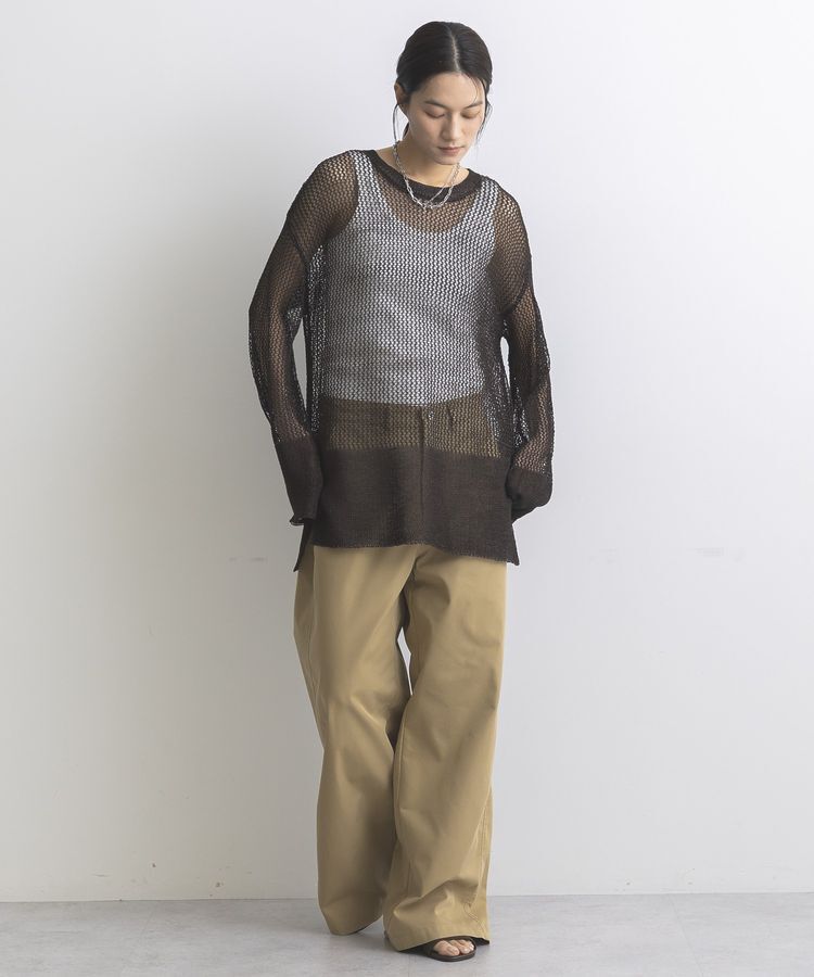 GARAGE OF GOOD CLOTHING「ストローヤーンメッシュプルオーバー」|ニット・セーター|