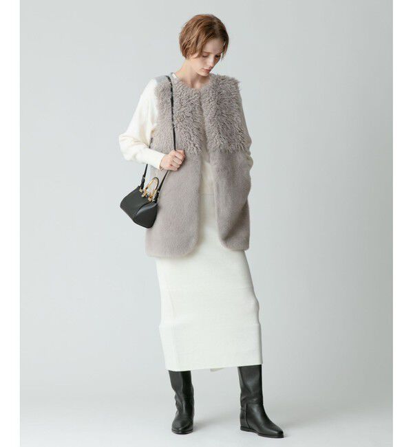 allureville「【セットアップ対応商品】ウールスムースタイトスカート」|スカート|